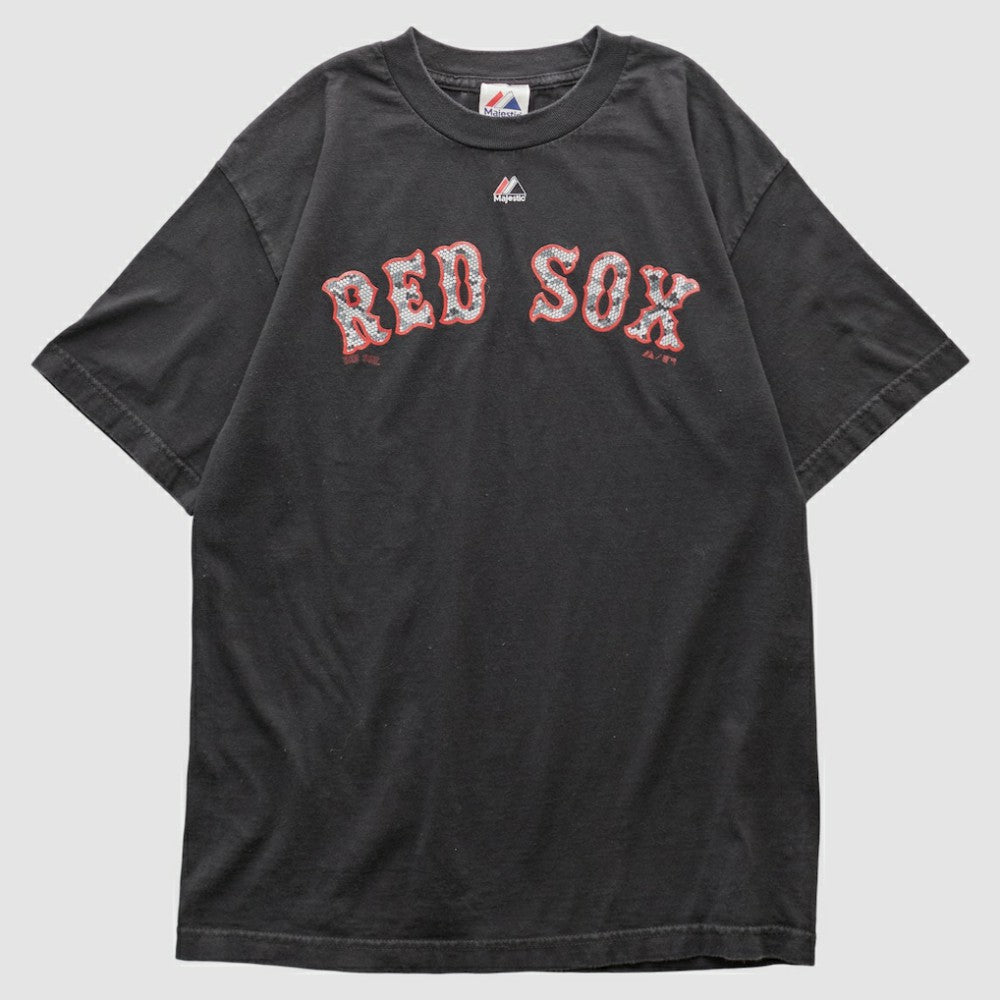 Boston Red Sox Majestic 2010s T-shirt - Black - M by Fanatics Real Vintage T-shirts