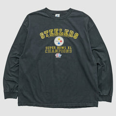 Pittsburgh Steelers Alstyle 2006 Long Sleeve T-shirt Black Vintage