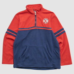 Boston Red Sox MLB 2000s 1/4 Zip Sweatshirt - Red - S by Fanatics Real Vintage Sweatshirts