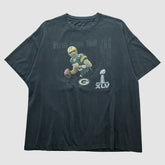 Green Bay Packers Reebok 2011 T-shirt Charcoal Vintage