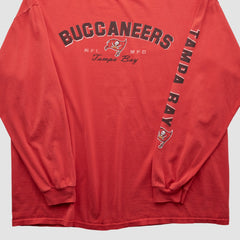 Tampa Bay Buccaneers NFL 2000s Long Sleeve T-shirt Red Vintage