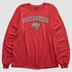 Tampa Bay Buccaneers Reebok 2000s Long Sleeve T-shirt Red Vintage
