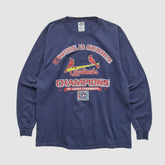 St. Louis Cardinals Delta 2006 Long Sleeve T-shirt - Navy - M by Fanatics Real Vintage T-shirts