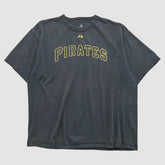 Pittsburgh Pirates Majestic 2000s T-shirt - Charcoal - 3XL by Fanatics Real Vintage T-shirts