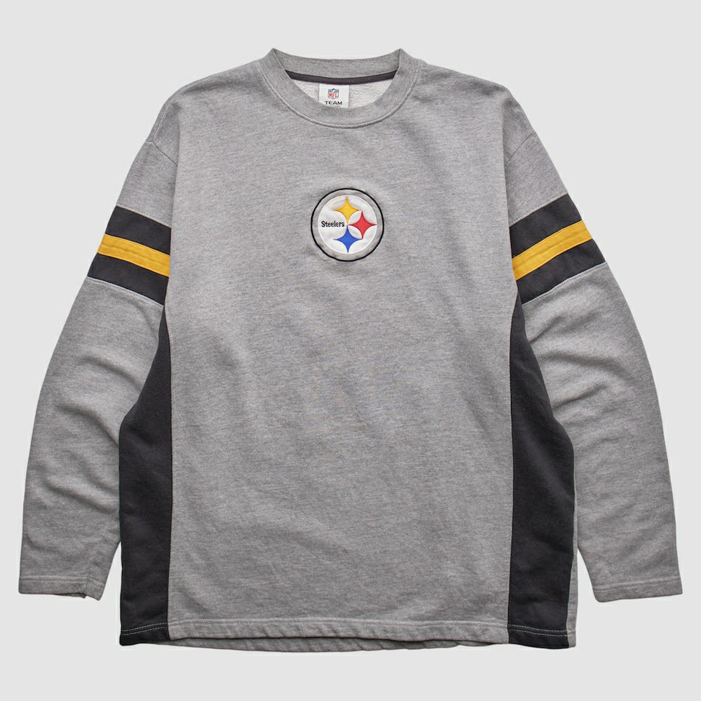 Pittsburgh Steelers NFL 2010s Pullover Sweatshirt Heather Gray Vintage