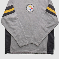 Pittsburgh Steelers NFL 2010s Pullover Sweatshirt Heather Gray Vintage