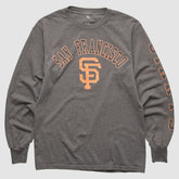 San Francisco Giants MLB 2000s Long Sleeve T-shirt - Dark Heather Gray - S by Fanatics Real Vintage T-shirts