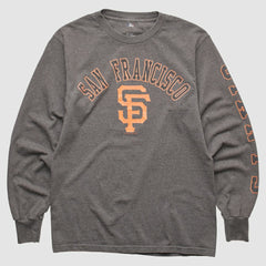 San Francisco Giants MLB 2000s Long Sleeve T-shirt - Dark Heather Gray - S by Fanatics Real Vintage T-shirts