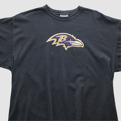 Baltimore Ravens Reebok 2000s T-shirt Black Vintage