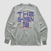 New York Giants NFL 2010s Long Sleeve T-shirt Heather Gray Vintage
