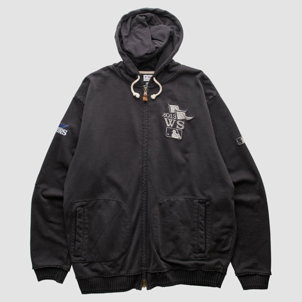 Boston Red Sox Majestic 2013 Hooded Full Zip Sweatshirt - Black - 2XL by Fanatics Real Vintage Sweatshirts
