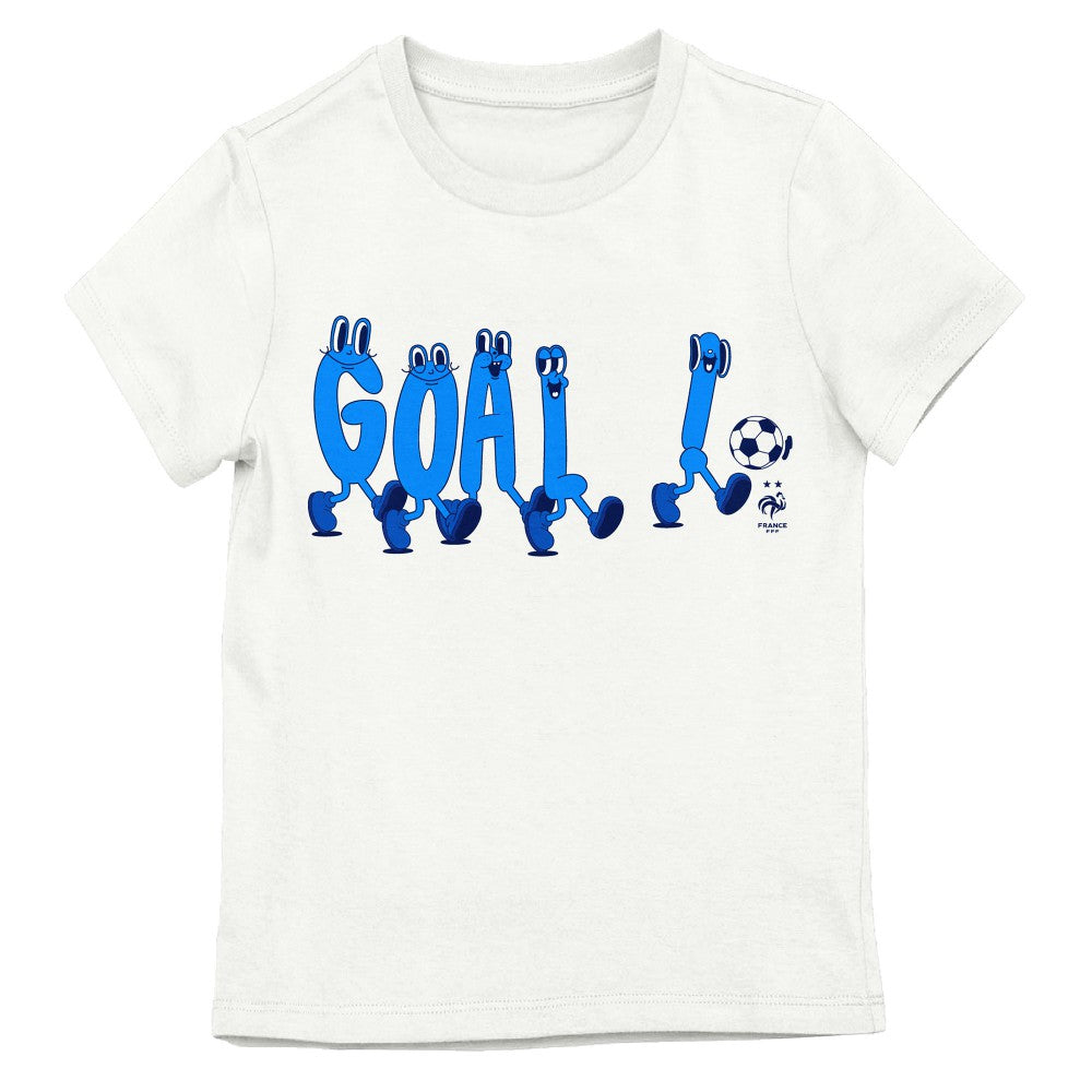 France National Team Youth Goal Letters Playing Soccer T-Shirt White shop