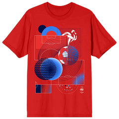 France National Team Abstract Art T-Shirt Red shop