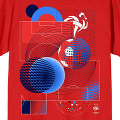 France National Team Abstract Art T-Shirt Red shop