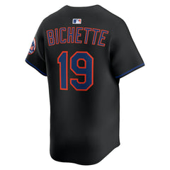 MLB Bo Bichette New York Mets Nike Alternate Limited Jersey - Black