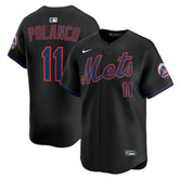 MLB Jorge Polanco New York Mets Nike Alternate Limited Jersey - Black