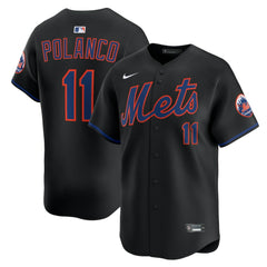 MLB Jorge Polanco New York Mets Nike Alternate Limited Jersey - Black