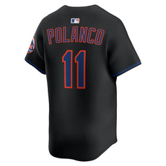 MLB Jorge Polanco New York Mets Nike Alternate Limited Jersey - Black