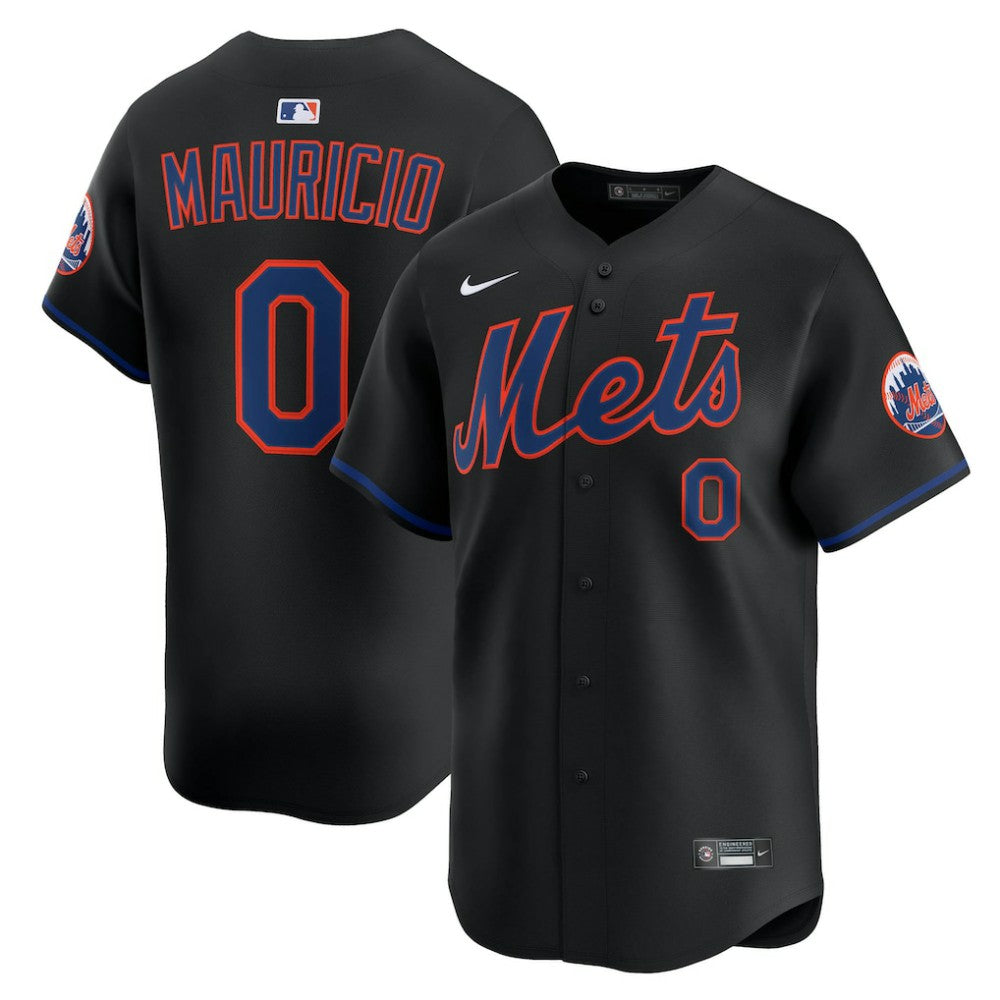 MLB Ronny Mauricio New York Mets Nike Alternate Limited Jersey - Black