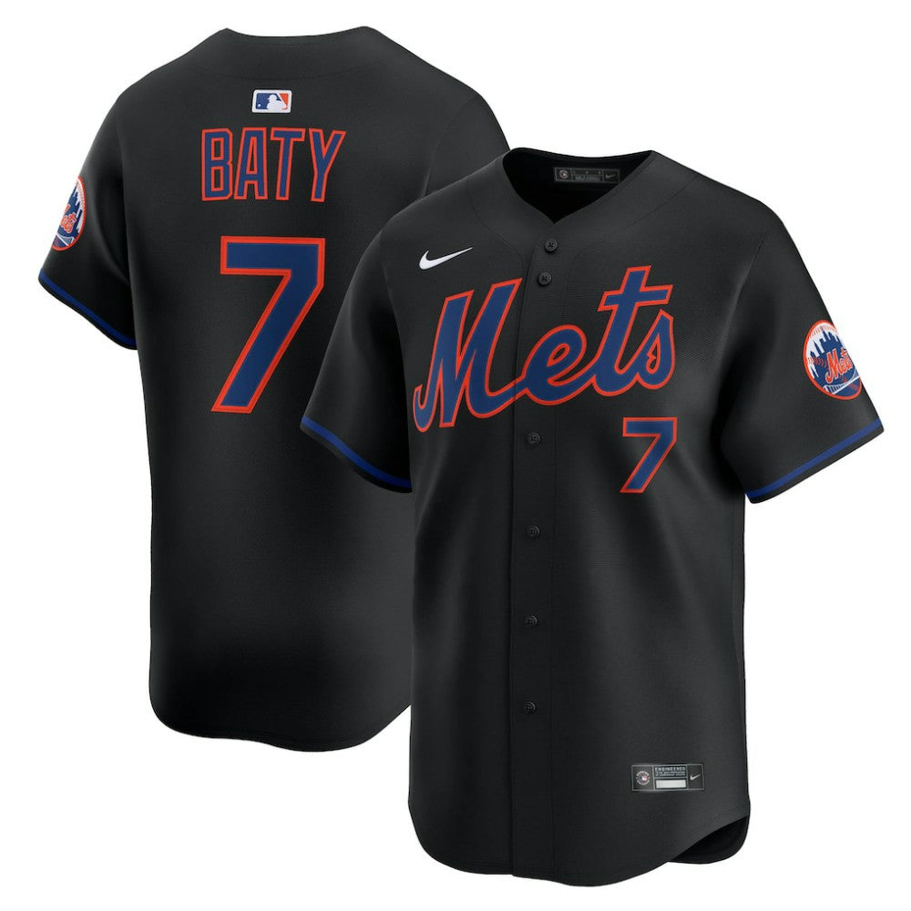 MLB Brett Baty New York Mets Nike Alternate Limited Jersey - Black