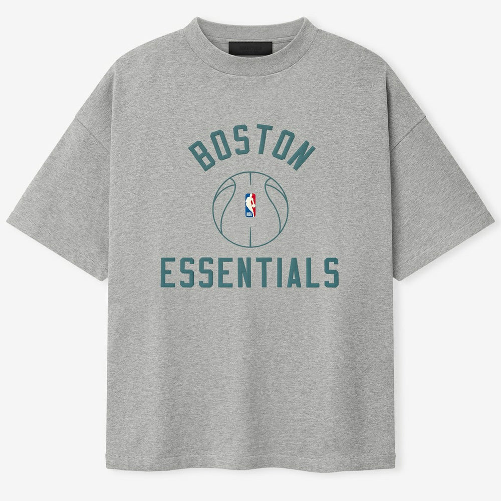 Boston Celtics Fear of God x Barkley L. Hendricks Unisex 90's T-Shirt Heather Gray