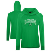 Arizona Diamondbacks Levelwear Women's St. Patrick's Day Slender Raglan Hoodie - Green Hoodies