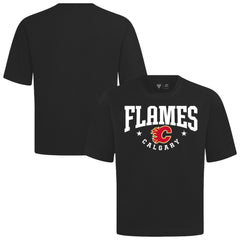 NHL Calgary Flames Levelwear Luxe Signature Knit T-Shirt - Black