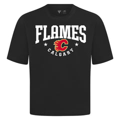 NHL Calgary Flames Levelwear Luxe Signature Knit T-Shirt - Black