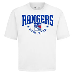 NHL New York Rangers Levelwear Luxe Signature Knit T-Shirt - White
