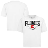 NHL Calgary Flames Levelwear Luxe Signature Knit T-Shirt - White