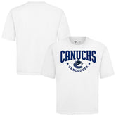 NHL Vancouver Canucks Levelwear Luxe Signature Knit T-Shirt - White