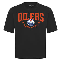NHL Edmonton Oilers Levelwear Luxe Signature Knit T-Shirt - Black