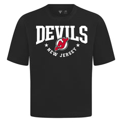 NHL New Jersey Devils Levelwear Luxe Signature Knit T-Shirt - Black