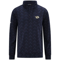 NHL Nashville Predators Levelwear Chameleon Quarter-Zip Sweatshirt - Navy