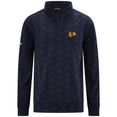 NHL Chicago Blackhawks Levelwear Chameleon Quarter-Zip Sweatshirt - Navy