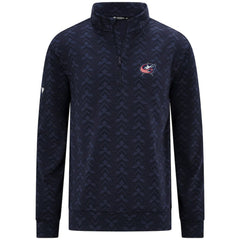 NHL Columbus Blue Jackets Levelwear Chameleon Quarter-Zip Sweatshirt - Navy