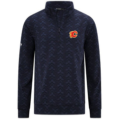 NHL Calgary Flames Levelwear Chameleon Quarter-Zip Sweatshirt - Navy