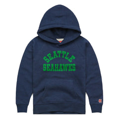 Seattle Seahawks Homage Youth Classic Tri-Blend Hoodie College Navy