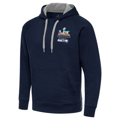 Seattle Seahawks Antigua Super Bowl LX Champions Victory Hoodie College Navy