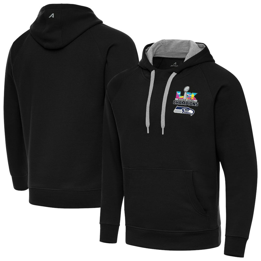 Seattle Seahawks Antigua Super Bowl LX Champions Victory Hoodie Black