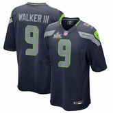 NFL Kenneth Walker III Seattle Seahawks Super Bowl LX Patch Game Jersey - College Navy