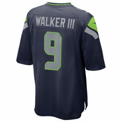 NFL Kenneth Walker III Seattle Seahawks Super Bowl LX Patch Game Jersey - College Navy