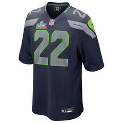 NFL Rashid Shaheed Seattle Seahawks Super Bowl LX Patch Game Jersey - College Navy