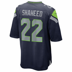 NFL Rashid Shaheed Seattle Seahawks Super Bowl LX Patch Game Jersey - College Navy