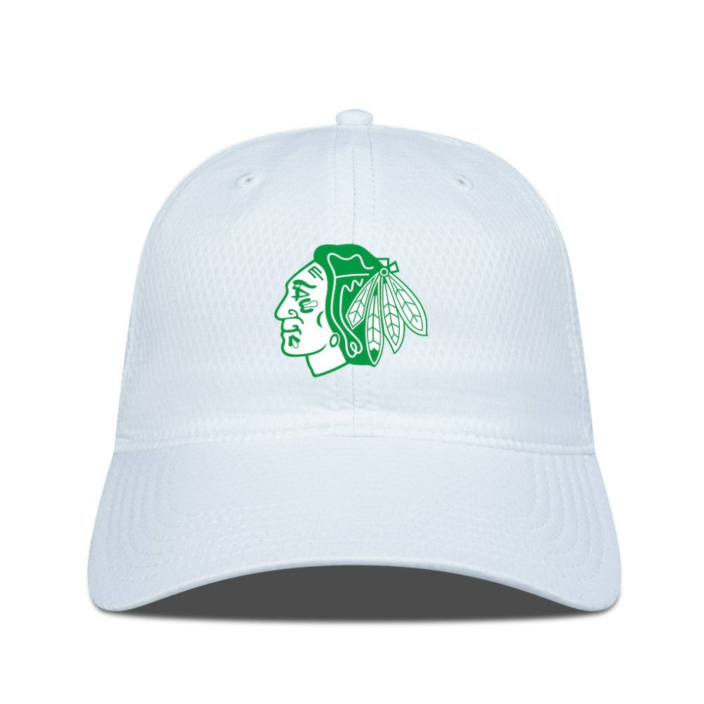 NHL Chicago Blackhawks Levelwear Matrix Patch Adjustable Hat - White