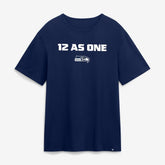 Seattle Seahawks Super Bowl LX 12 as One T-Shirt College Navy