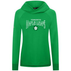 NHL Toronto Maple Leafs Levelwear Women's St. Patrick's Day Slender Raglan Hoodie - Kelly Green