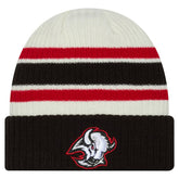 NHL Buffalo Sabres New Era Vintage Cuffed Knit Hat - Cream/Black