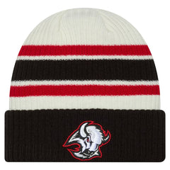 NHL Buffalo Sabres New Era Vintage Cuffed Knit Hat - Cream/Black