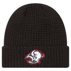 NHL Buffalo Sabres New Era Waffle Cuffed Knit Hat - Black